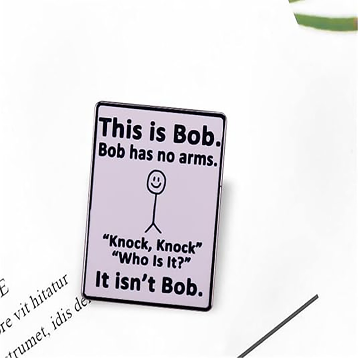 This is Bob—the "Bob with No Arms" doodle badge