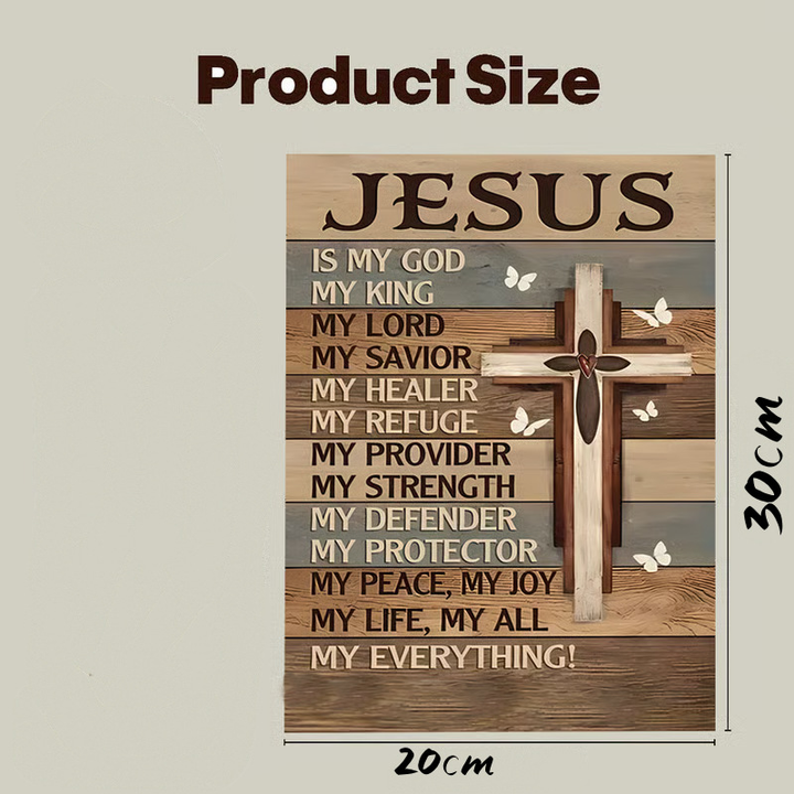 Retro Iron Metal Cross Wall Art