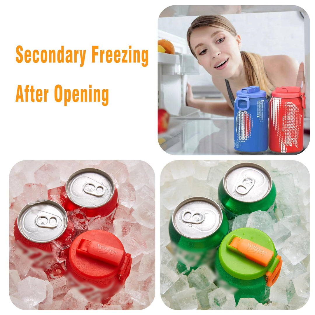 Soda Can Lids with Straw
