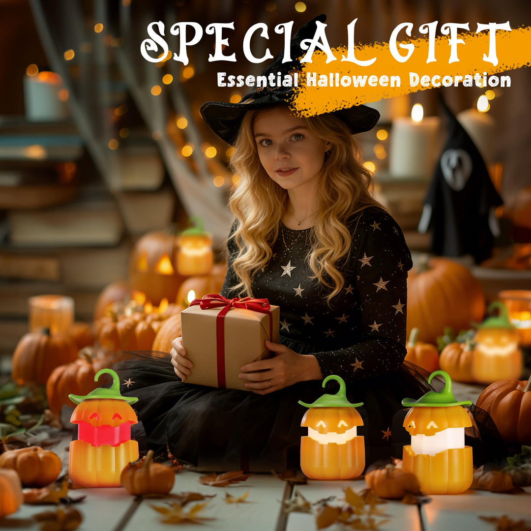 Halloween retractable pumpkin lantern