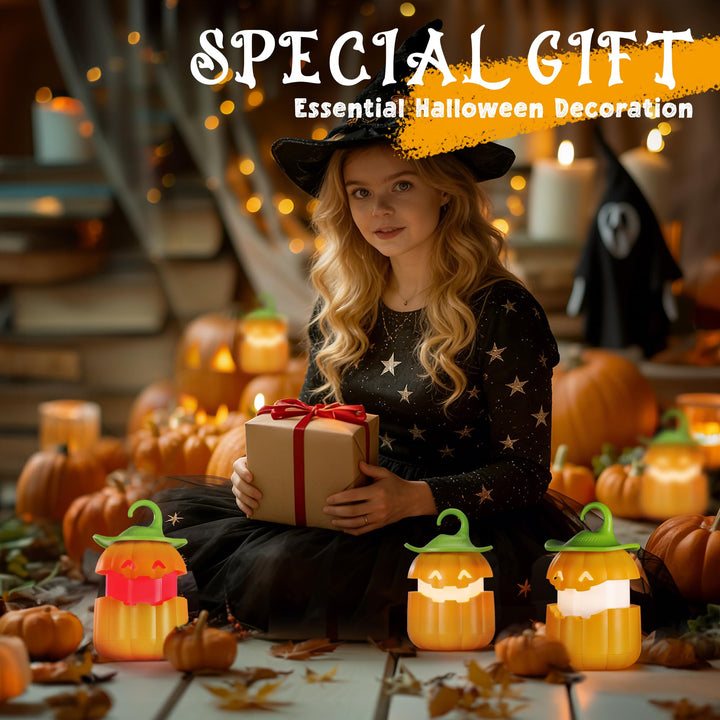 Halloween retractable pumpkin lantern