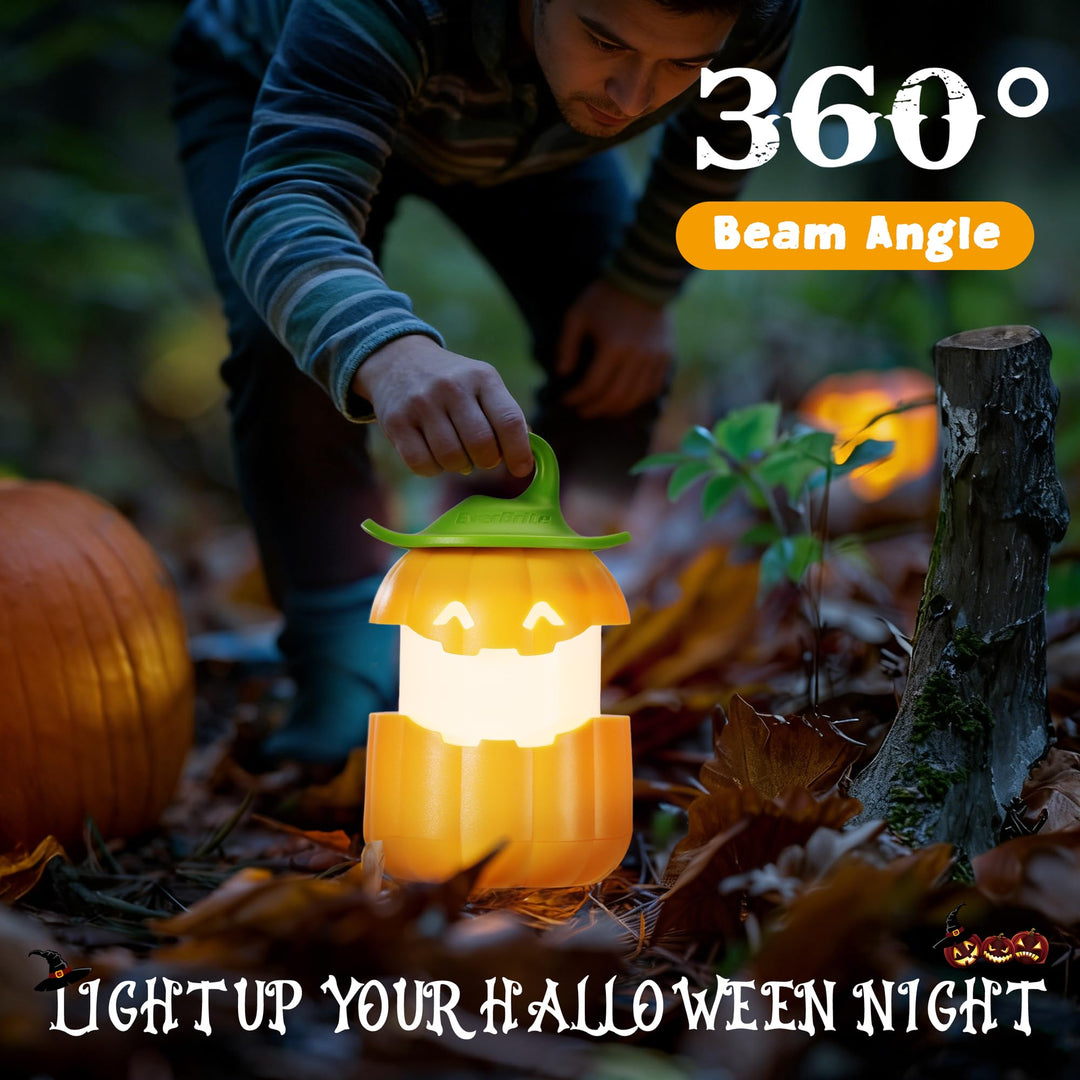 Halloween retractable pumpkin lantern