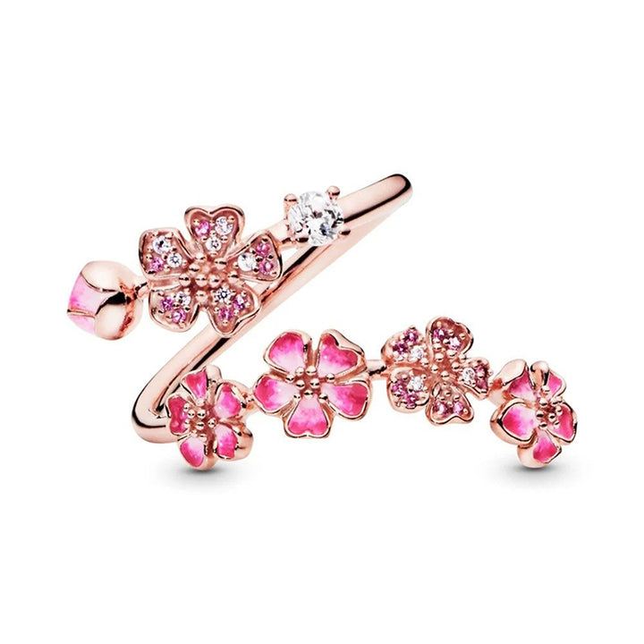 Rose Gold Peach Blossom Ring