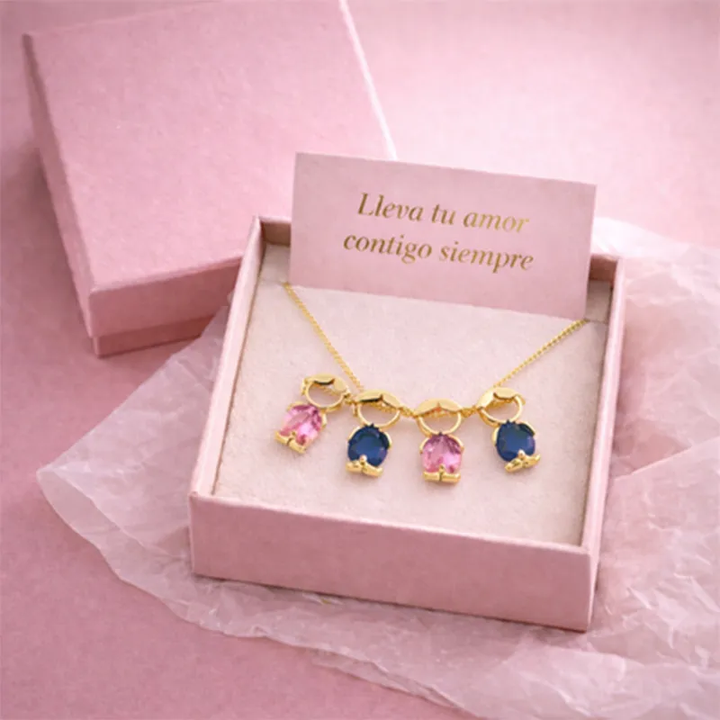 Parent-child pendant necklace