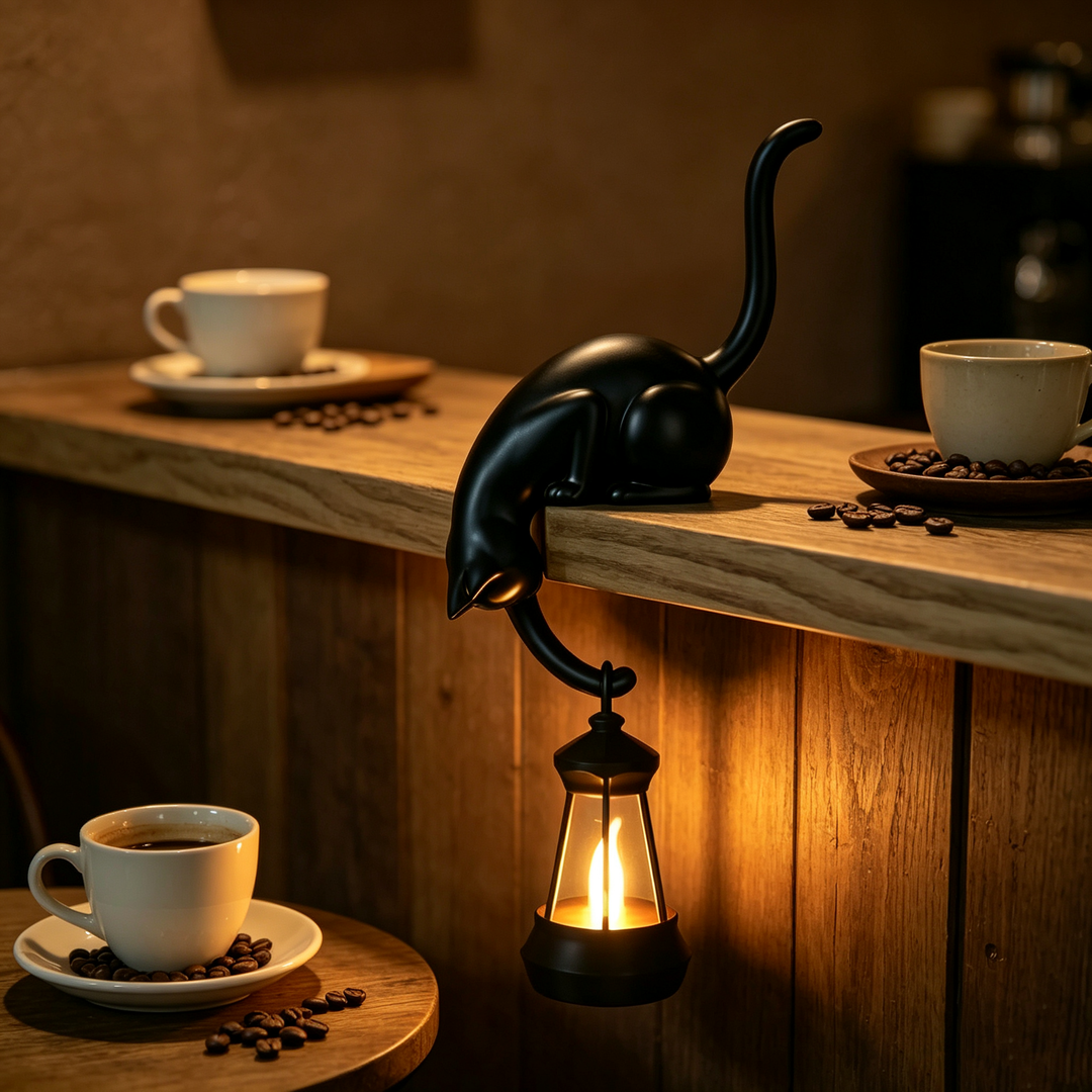 3D Printed Cat Hook Lamp