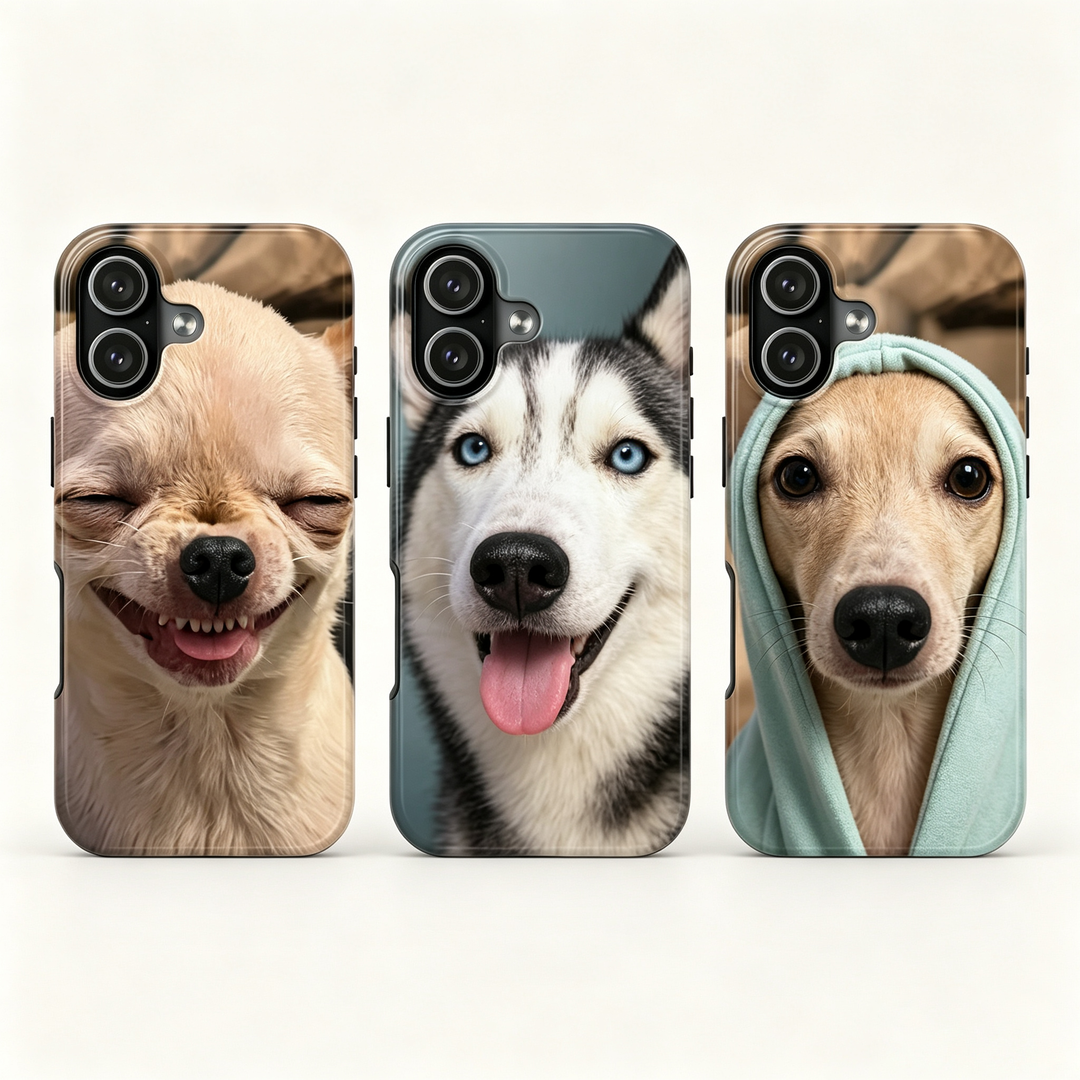Funny Meme Dog Face iPhone Case