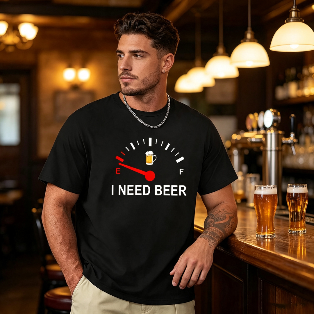 Funny short-sleeved shirts during beer time