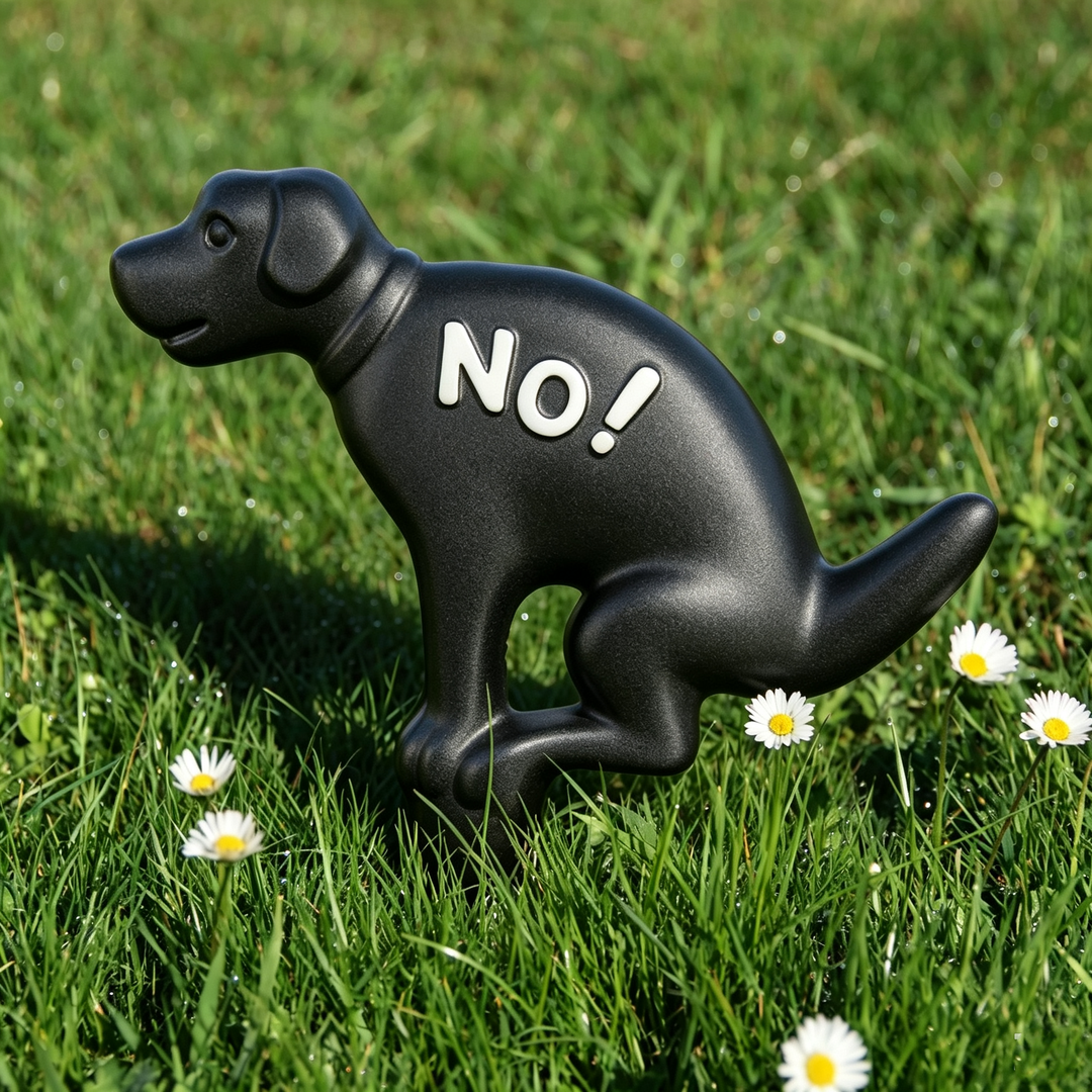 No Dog Pooping Warning Sign