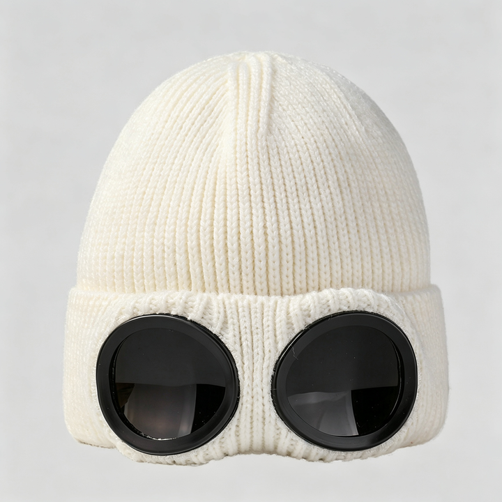 Windproof and Warm Goggles Knitted Hat