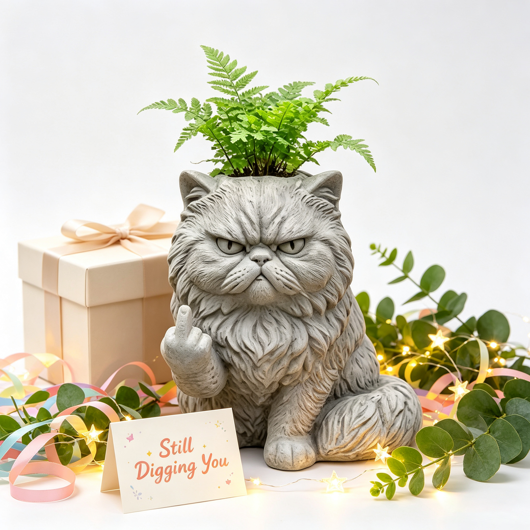 Grumpy Cat Flower Pot