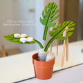 Monstera Plant Bathroom Storage Shelf