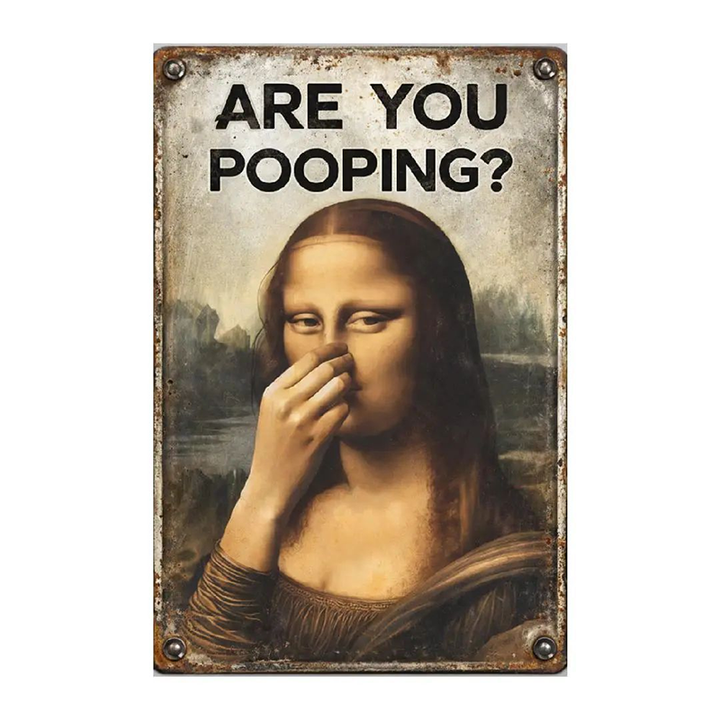 Funny Retro Bathroom Wall Decor