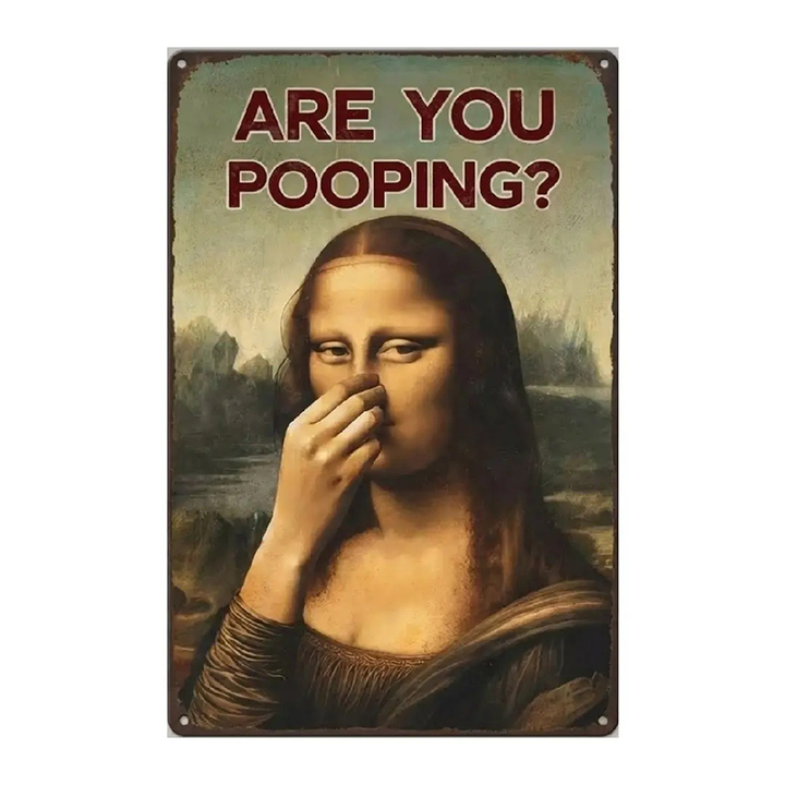 Funny Retro Bathroom Wall Decor
