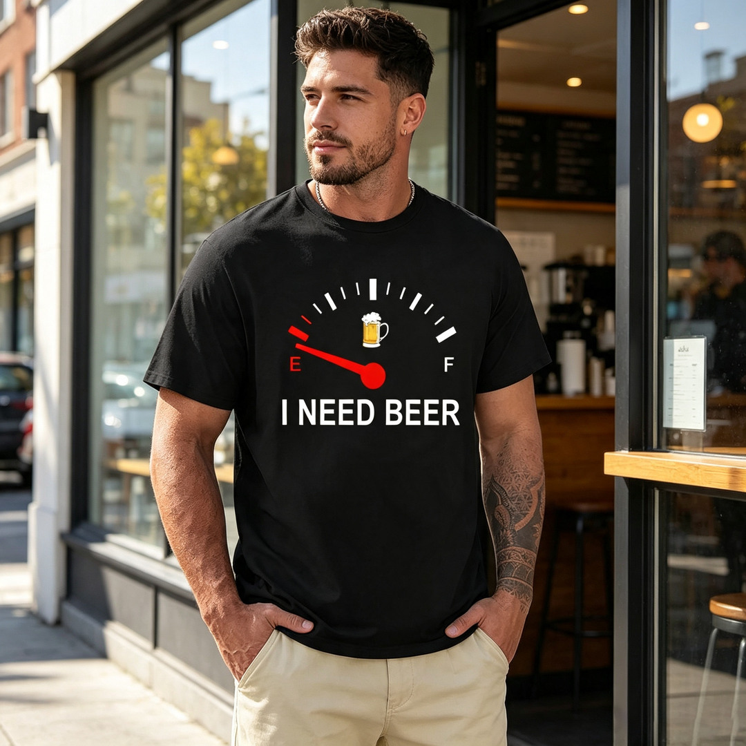 Funny short-sleeved shirts during beer time