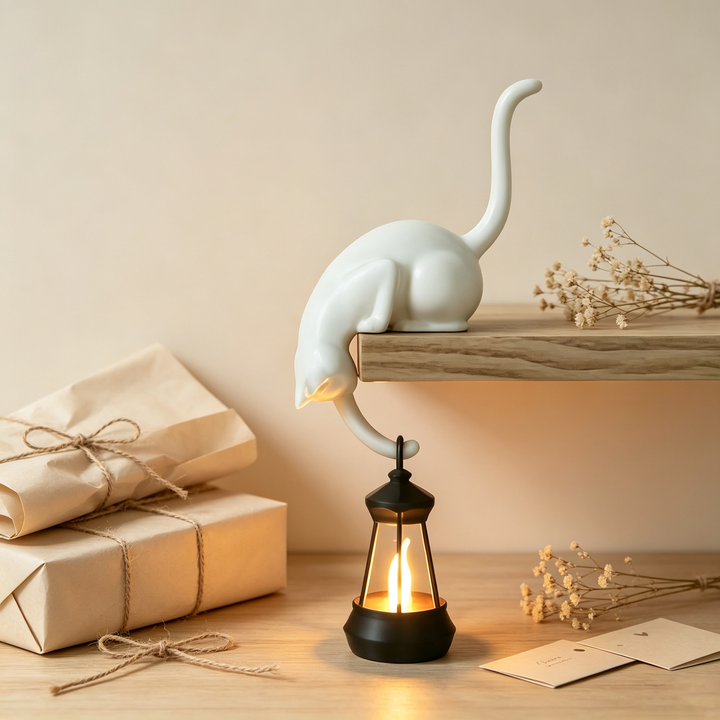 3D Printed Cat Hook Lamp