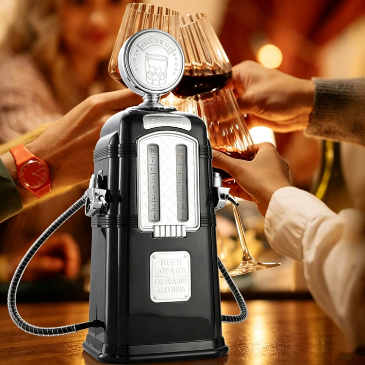 Vintage Gas Pump Dual‑Nozzle Liquor Dispenser