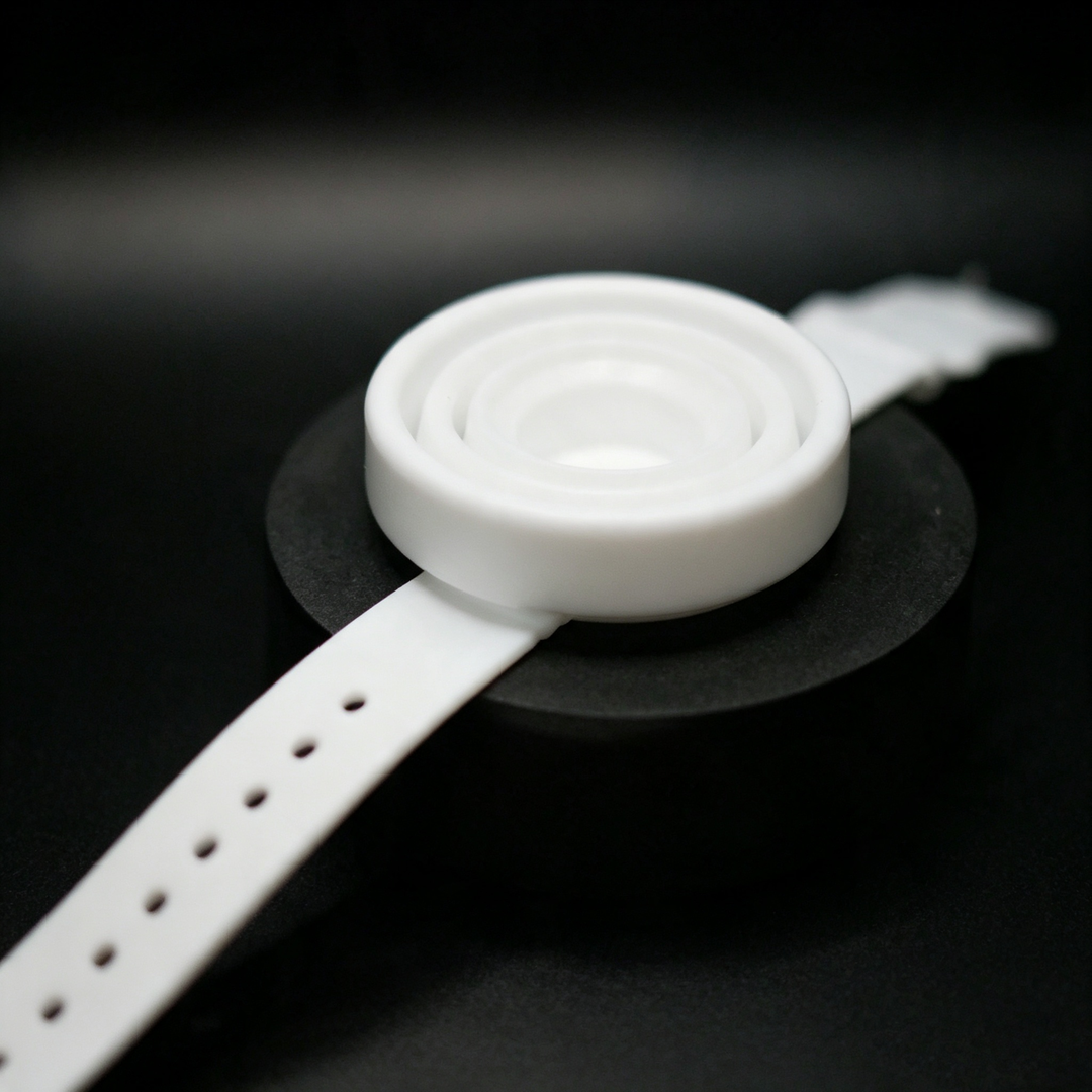 Wrist-worn folding water bottle