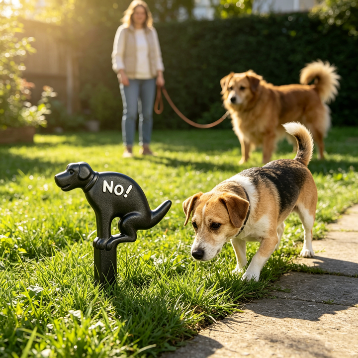 No Dog Pooping Warning Sign