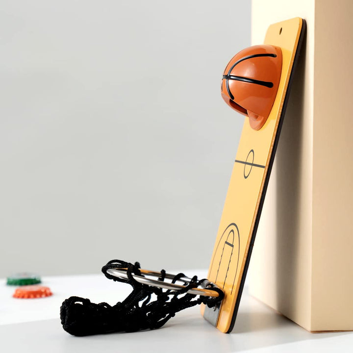 Basketball wall-mounted bottle opener