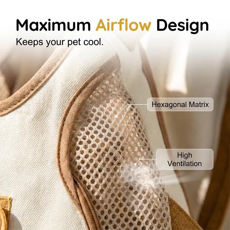 Breathable pet carrier backpack