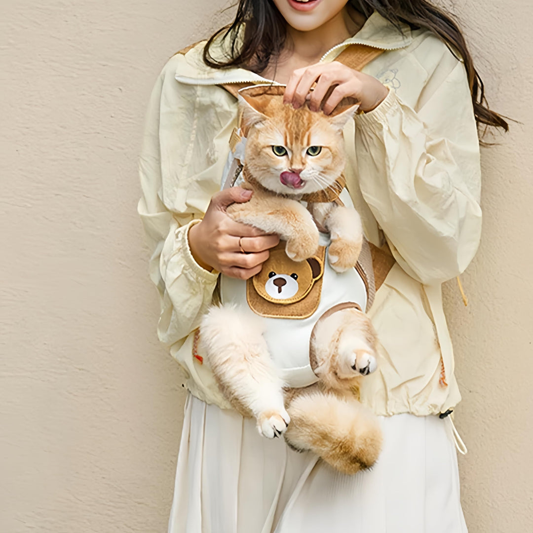 Breathable pet carrier backpack