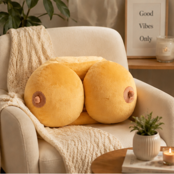 Playful and unique plush pillow