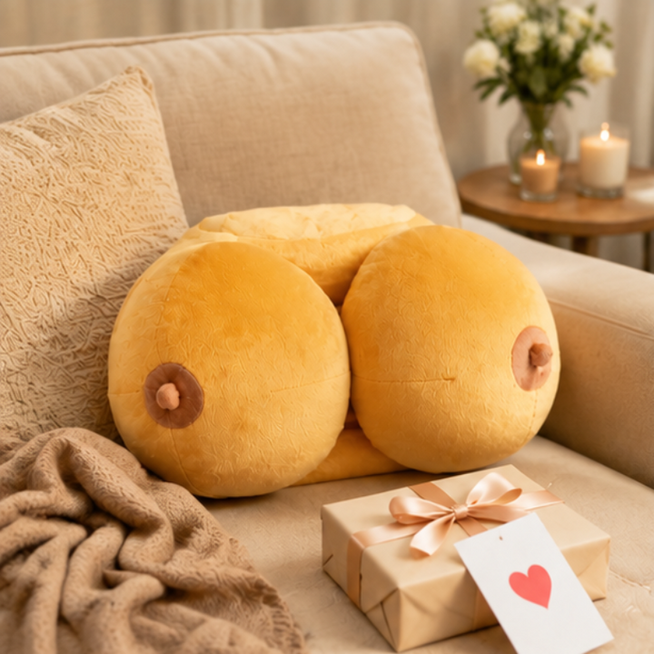 Playful and unique plush pillow