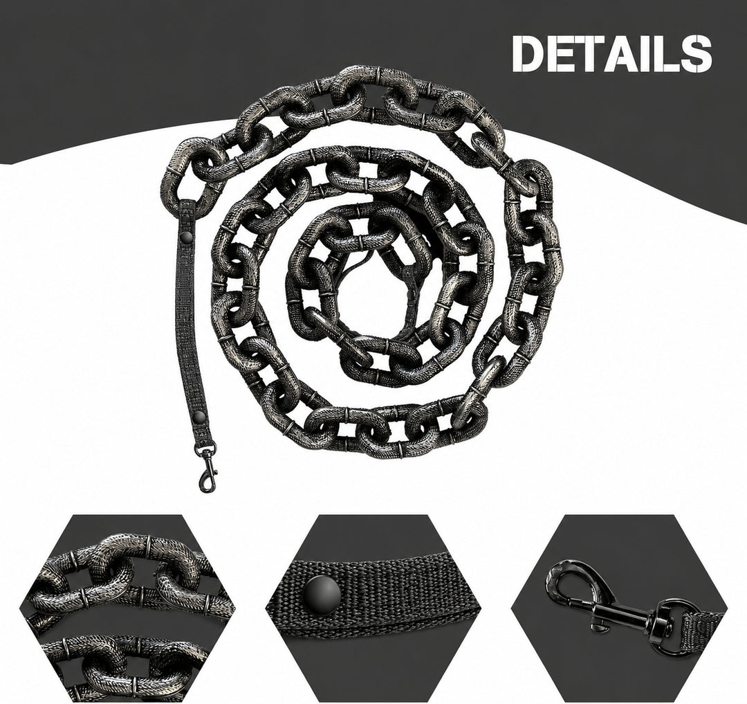 Simulated giant chain traction rope