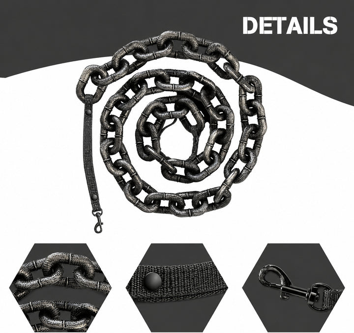 Simulated giant chain traction rope