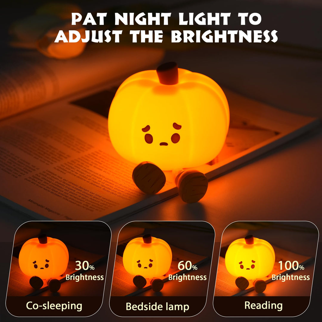 Sad Pumpkin Squeeze Lamp