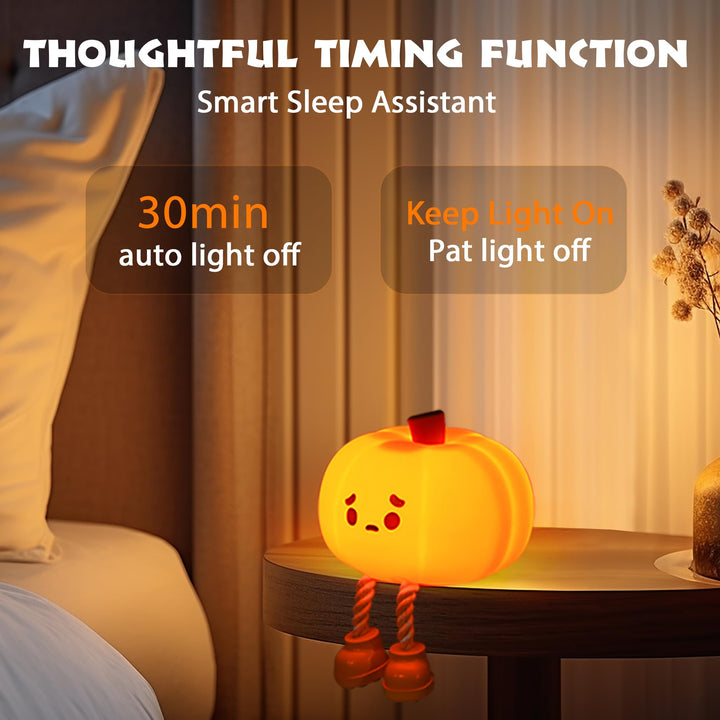 Sad Pumpkin Squeeze Lamp