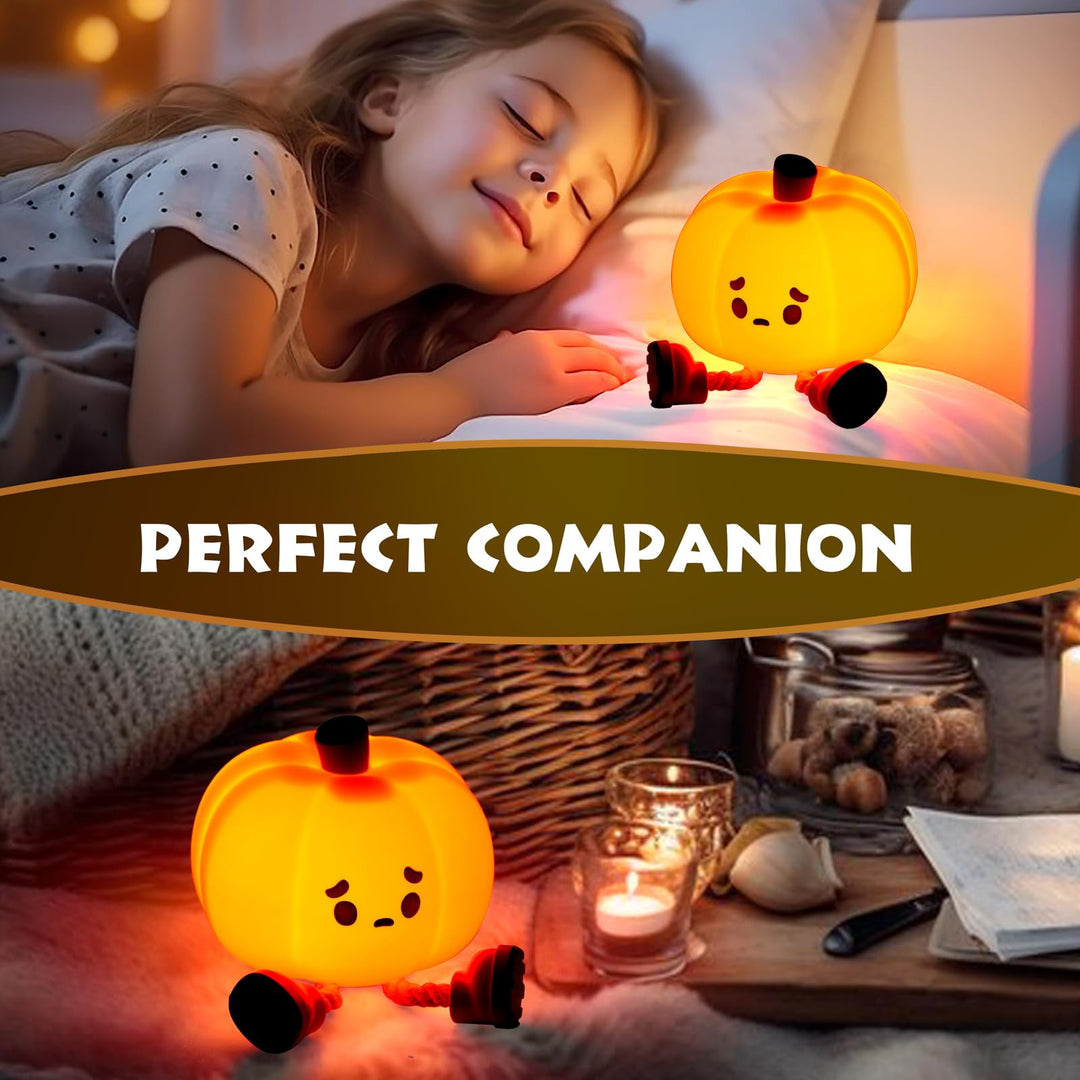 Sad Pumpkin Squeeze Lamp
