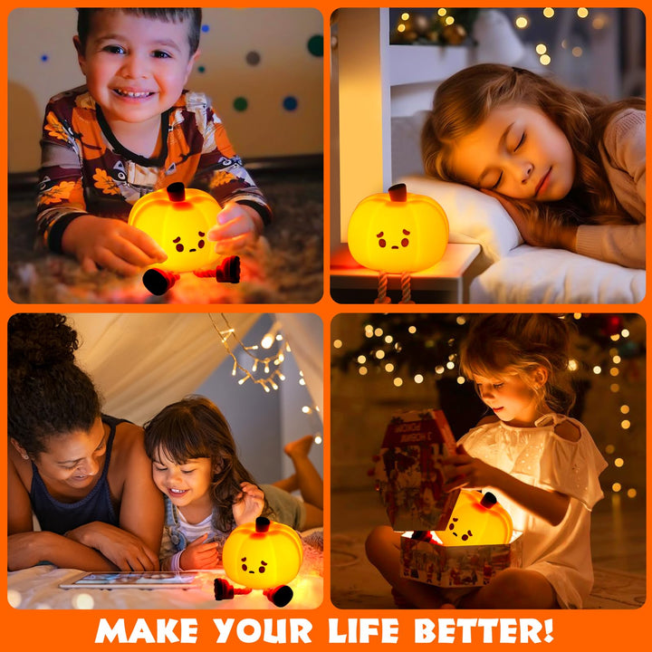 Sad Pumpkin Squeeze Lamp