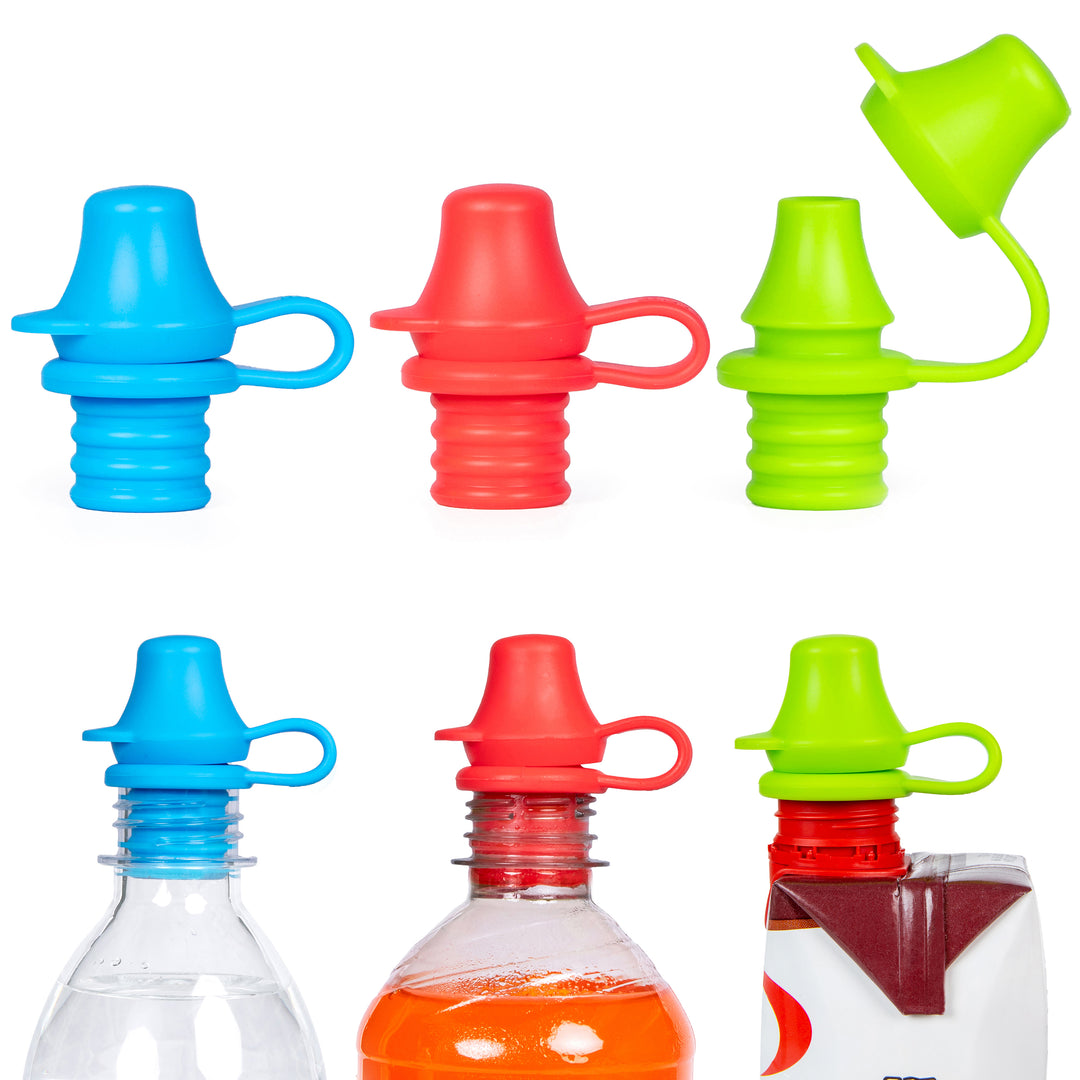 Spill-proof silicone straw tip