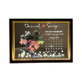 Customizable couple photo puzzle frame