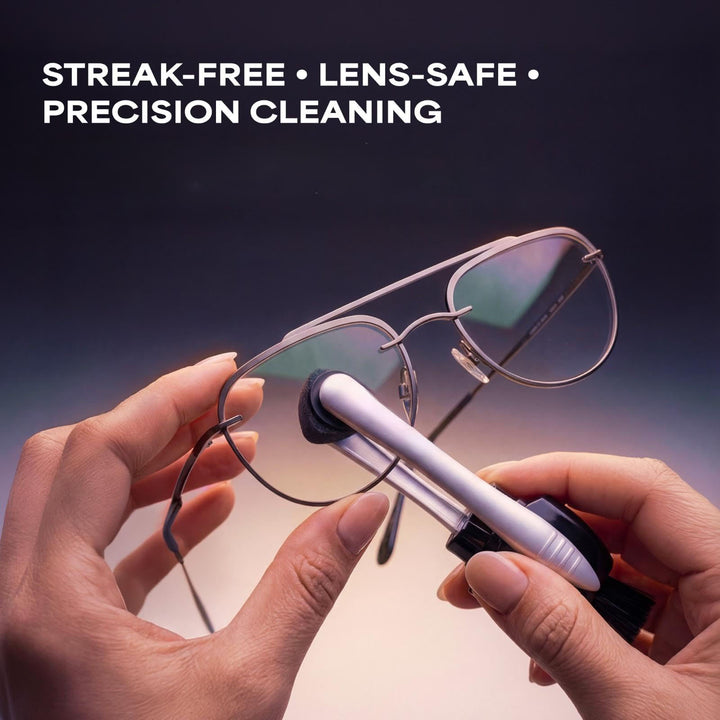 Eyeglasses cleaning brush