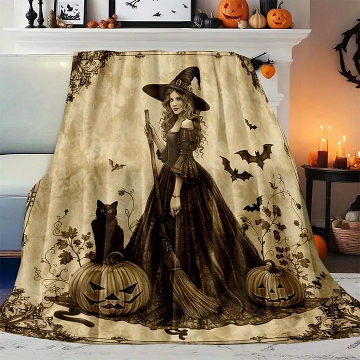 Witch Print Flannel Blanket