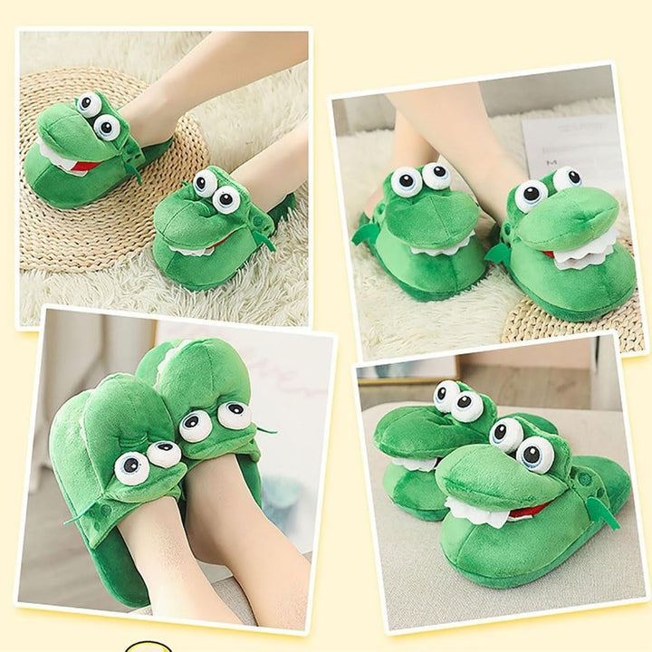 Funny crocodile slippers