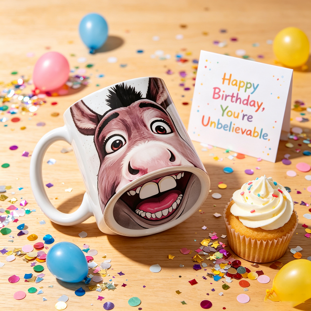 Fun Grinning Donkey Cup