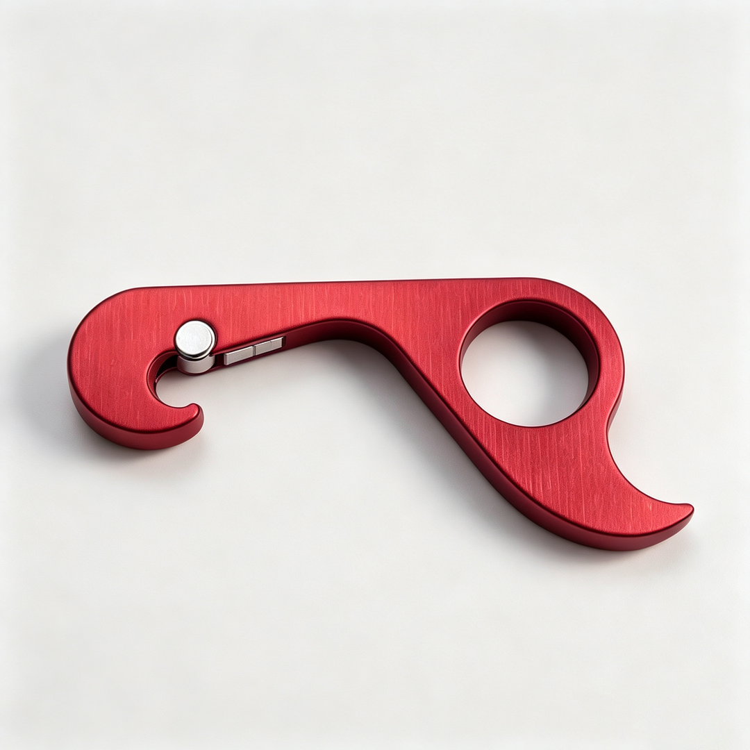 One-handed magnetic metal bottle opener