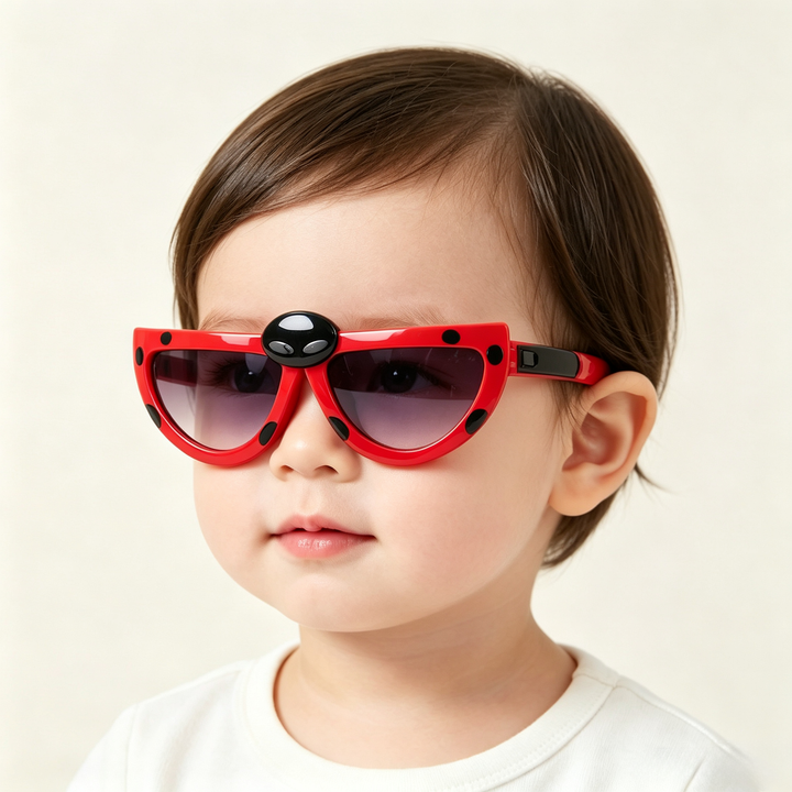 Funny ladybug sunglasses for kids
