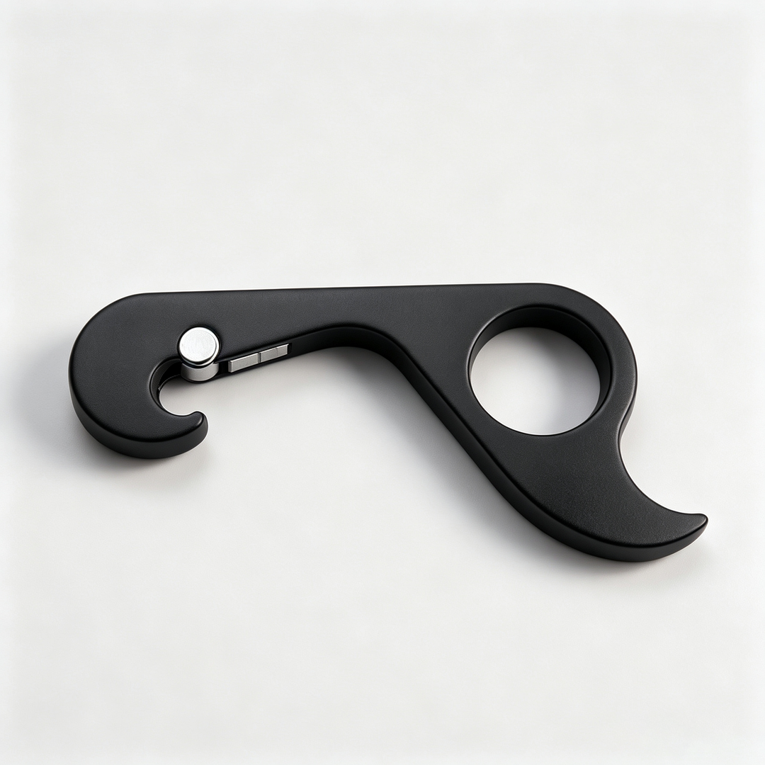 One-handed magnetic metal bottle opener