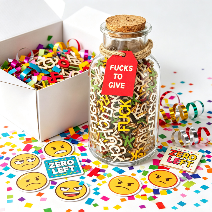 Wooden Letter Emotion Wishing Jar