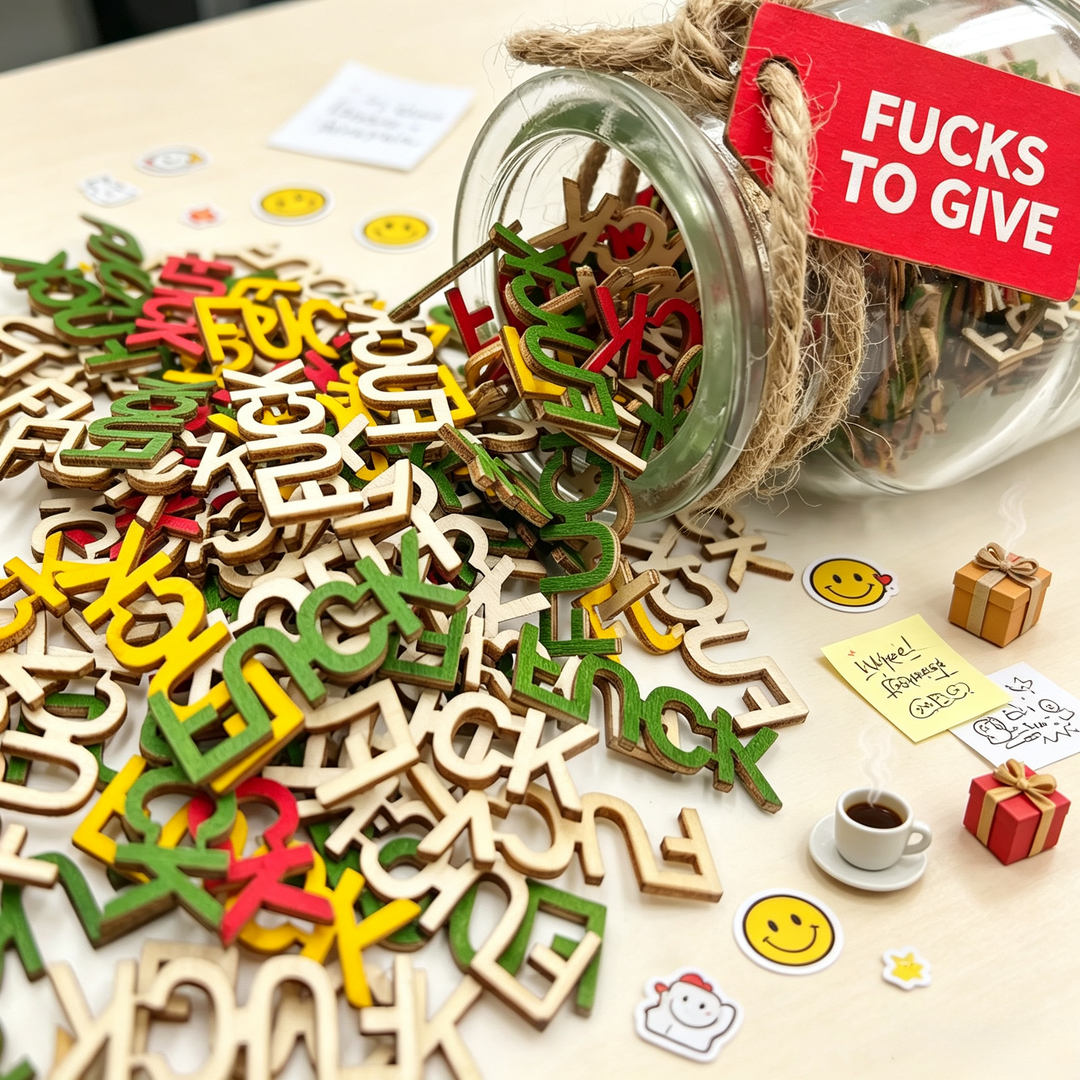 Wooden Letter Emotion Wishing Jar