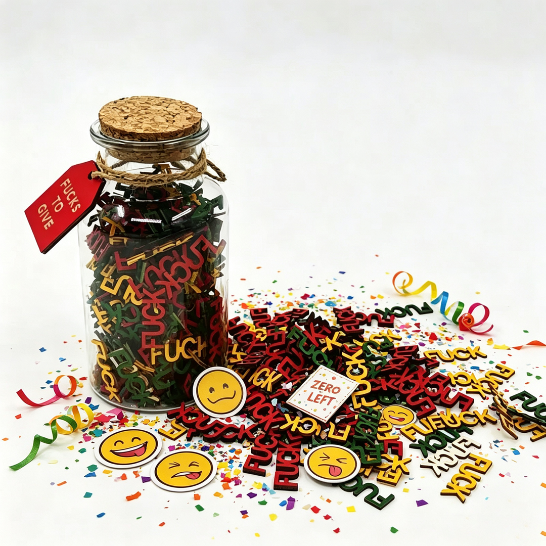 Wooden Letter Emotion Wishing Jar