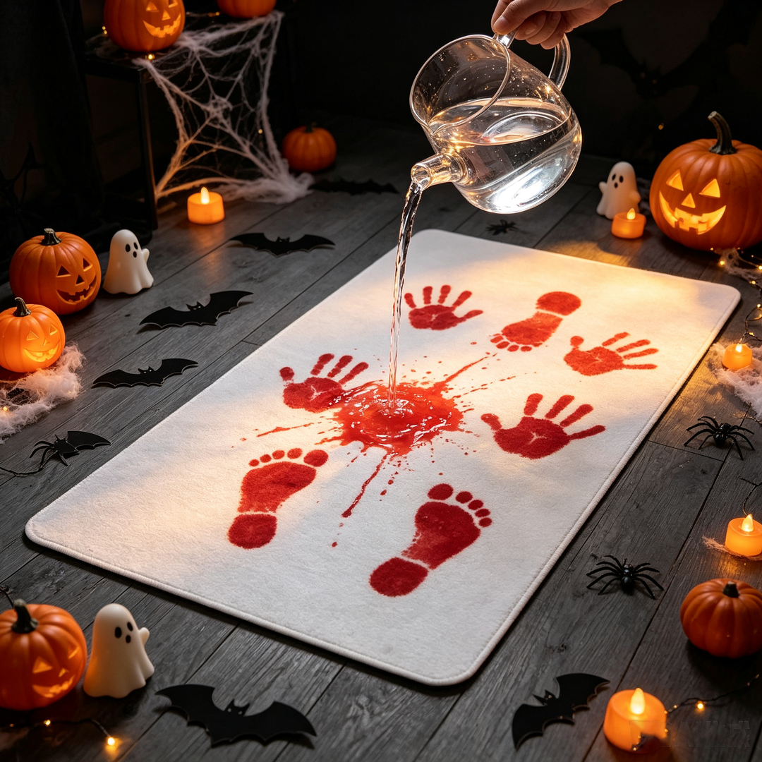 Fun water-sensitive color-changing floor mat