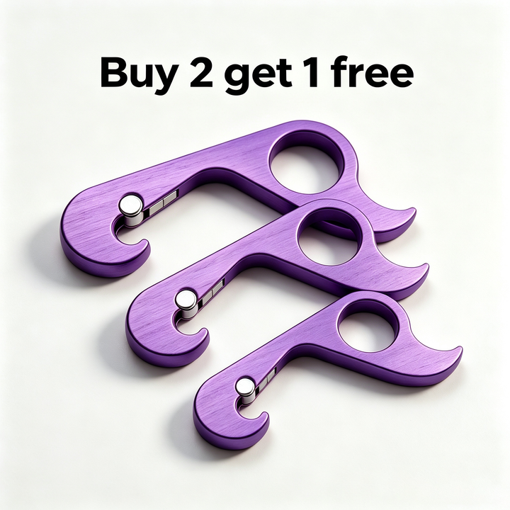 One-handed magnetic metal bottle opener