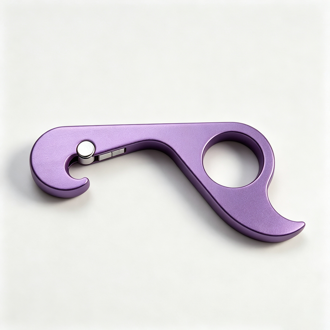 One-handed magnetic metal bottle opener