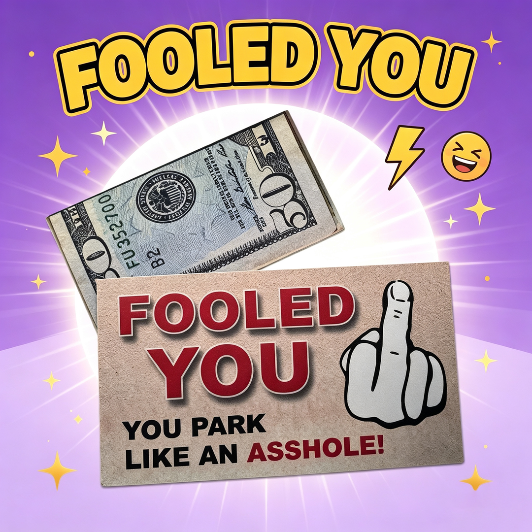 Fooled You Parking Prank Cards