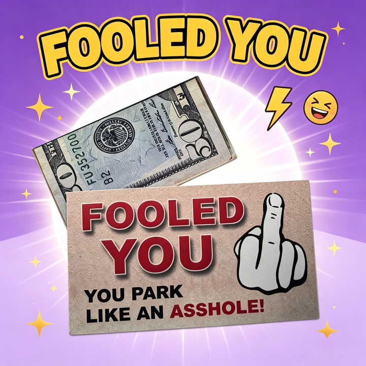 Fooled You Parking Prank Cards